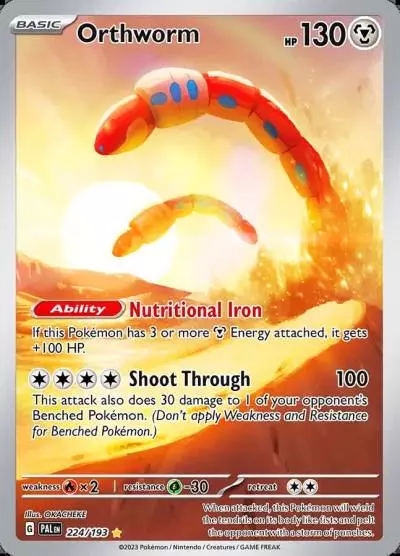 Orthworm 224/193 Paldea Evolved Pokemon card