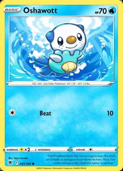 Oshawott 41/189 Astral Radiance Pokemon card