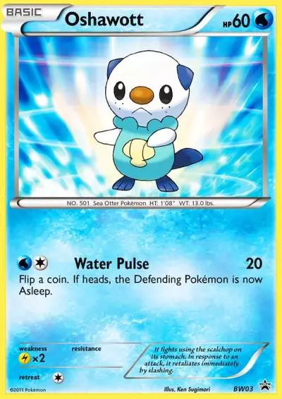 Oshawott BW03/101 BW Black Star Promos Pokemon card