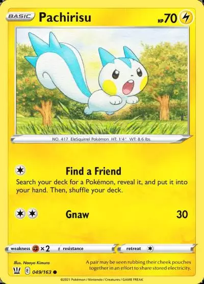 Pachirisu 49/163 Battle Styles Pokemon card