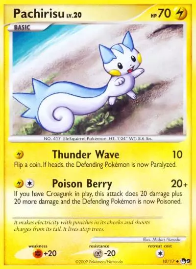 Pachirisu 10/17 POP Series 9 Pokemon card