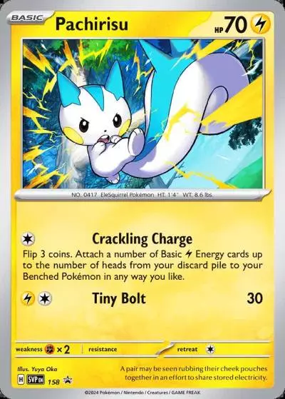 Pachirisu 158/165 Scarlet & Violet Black Star Promos Pokemon card