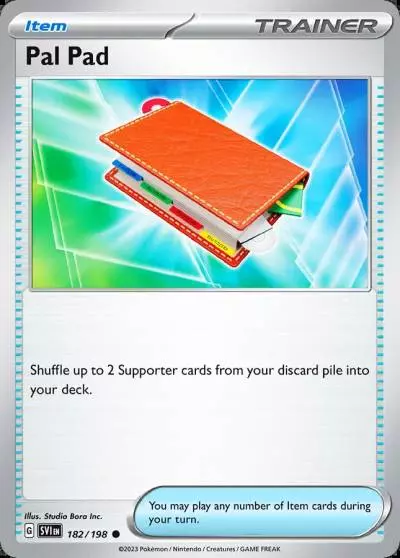 Pal Pad 182/198 Scarlet & Violet Pokemon card