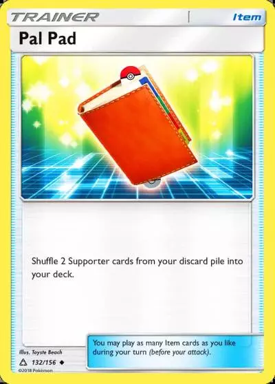 Pal Pad 132/156 Ultra Prism Pokemon card