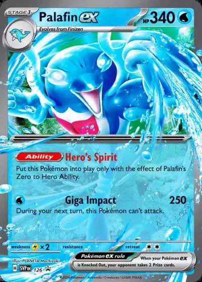 Palafin ex 126/165 Scarlet & Violet Black Star Promos Pokemon card