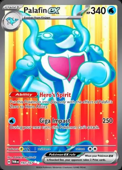 Palafin ex 193/167 Twilight Masquerade Pokemon card
