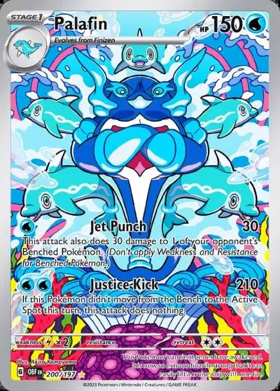 Palafin 200/197 Obsidian Flames Pokemon card