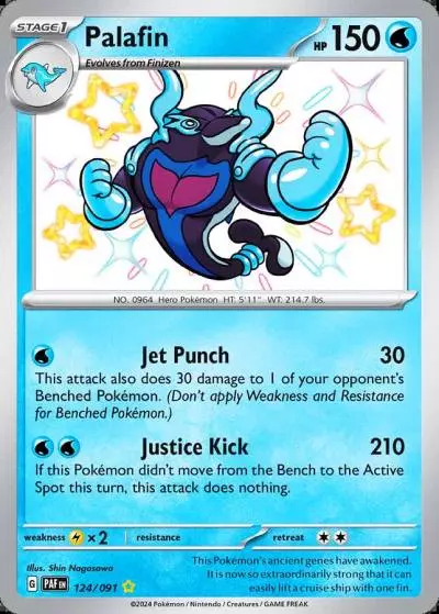 Palafin 124/91 Paldean Fates Pokemon card