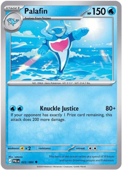 Palafin 22/84 Pitch Black Pokemon card