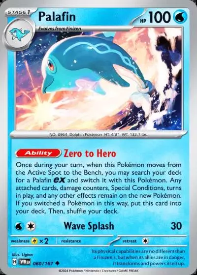 Palafin 60/167 Twilight Masquerade Pokemon card