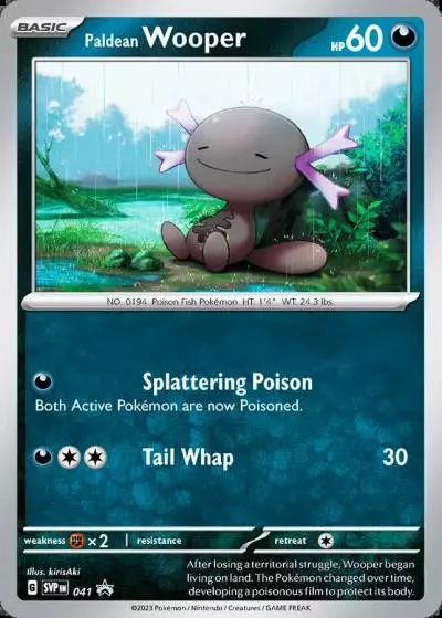 Paldean Wooper 41/165 Scarlet & Violet Black Star Promos Pokemon card