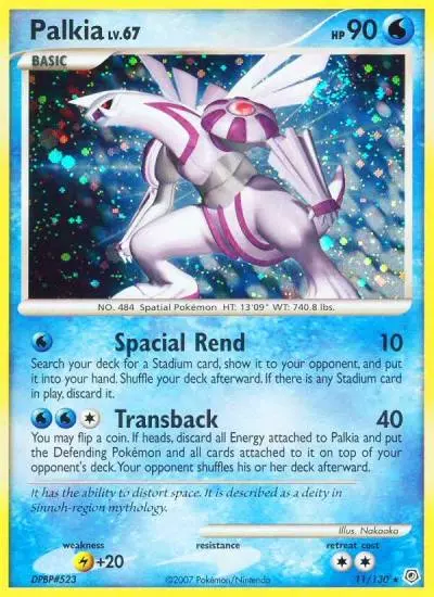 Palkia 11/130 Diamond & Pearl Pokemon card