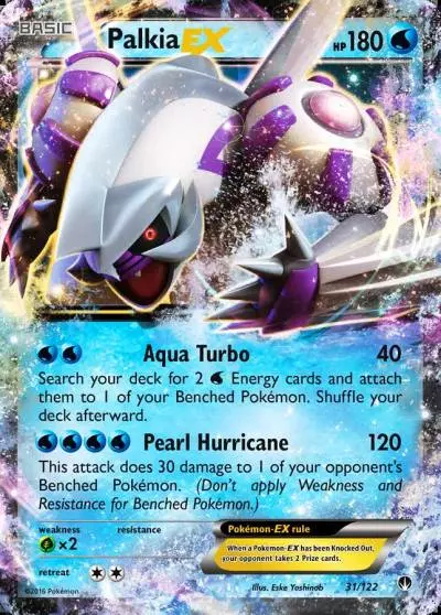 Palkia-EX 31/122 BREAKpoint Pokemon card