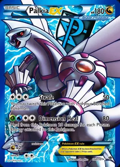 Palkia-EX 100/101 Plasma Blast Pokemon card