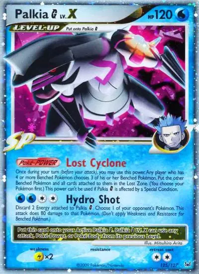 Palkia G LV.X 125/127 Platinum Pokemon card