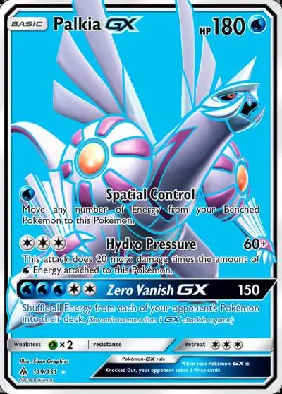 Palkia-GX 119/131 Forbidden Light Pokemon card