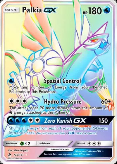 Palkia-GX 132/131 Forbidden Light Pokemon card