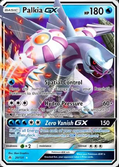 Palkia-GX 20/131 Forbidden Light Pokemon card