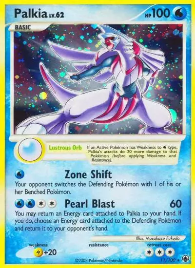 Palkia 11/100 Majestic Dawn Pokemon card