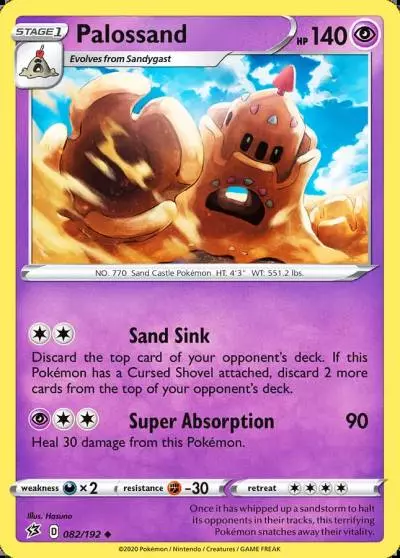 Palossand 82/192 Rebel Clash Pokemon card