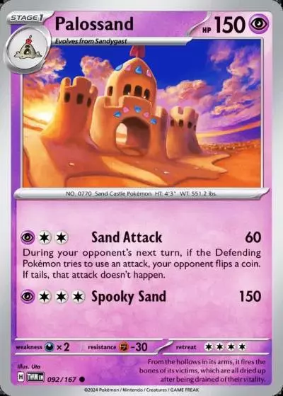 Palossand 92/167 Twilight Masquerade Pokemon card