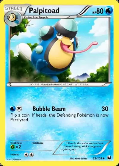 Palpitoad 32/108 Dark Explorers Pokemon card