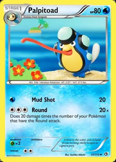 Palpitoad 41/113 Legendary Treasures Pokemon card