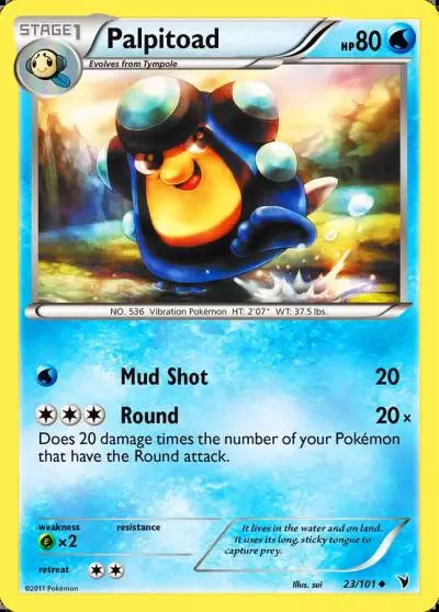 Palpitoad 23/101 Noble Victories Pokemon card