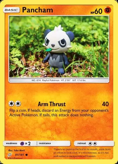 Pancham 81/181 Team Up Pokemon card
