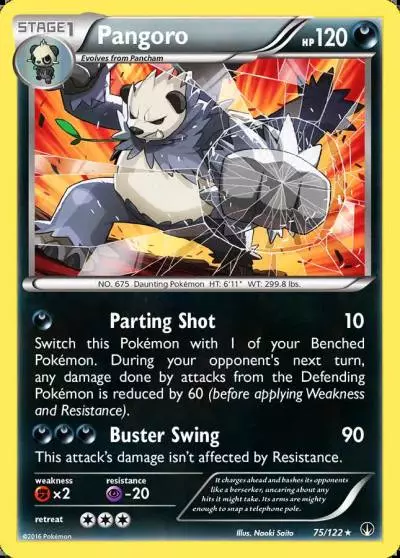 Pangoro 75/122 BREAKpoint Pokemon card