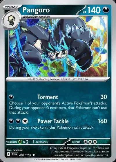 Pangoro 99/159 Journey Together Pokemon card