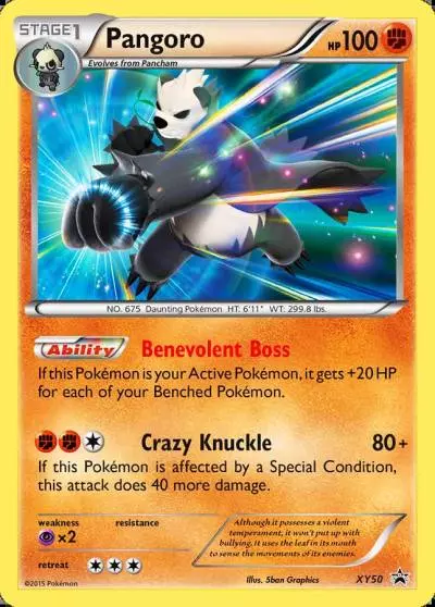 Pangoro XY50/211 XY Black Star Promos Pokemon card