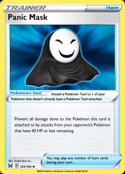Panic Mask 165/196 Lost Origin Pokemon card