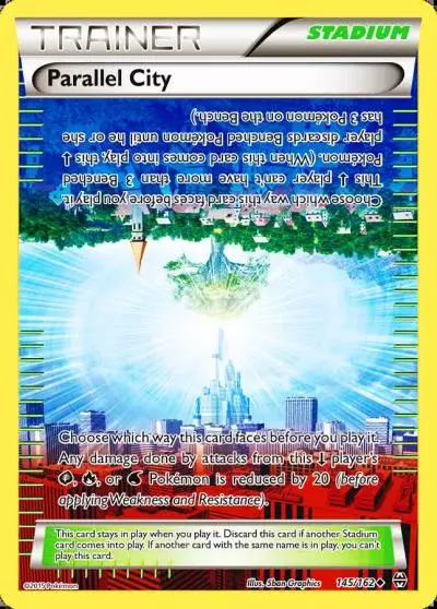Parallel City 145/162 BREAKthrough Pokemon card