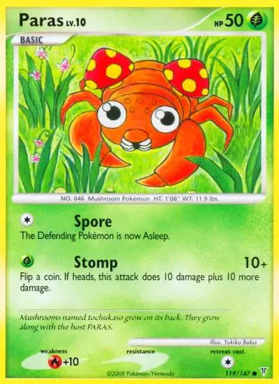 Paras 119/147 Supreme Victors Pokemon card