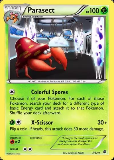 Parasect 7/83 Generations Pokemon card