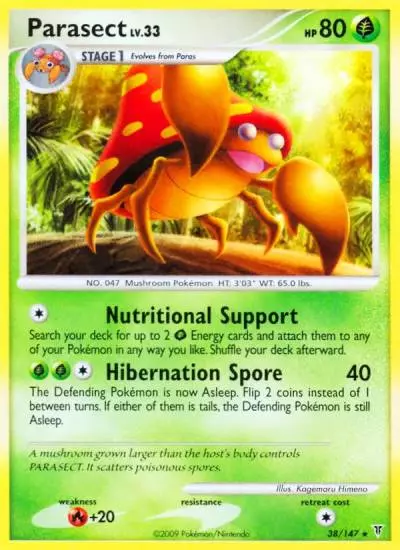 Parasect 38/147 Supreme Victors Pokemon card