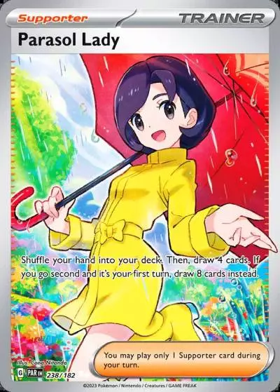 Parasol Lady 238/182 Paradox Rift Pokemon card