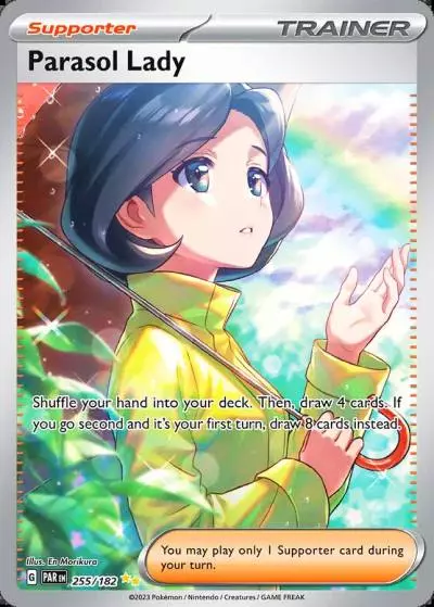 Parasol Lady 255/182 Paradox Rift Pokemon card