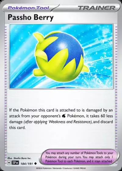 Passho Berry 184/191 Surging Sparks Pokemon card