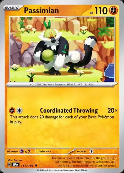 Passimian 111/191 Surging Sparks Pokemon card