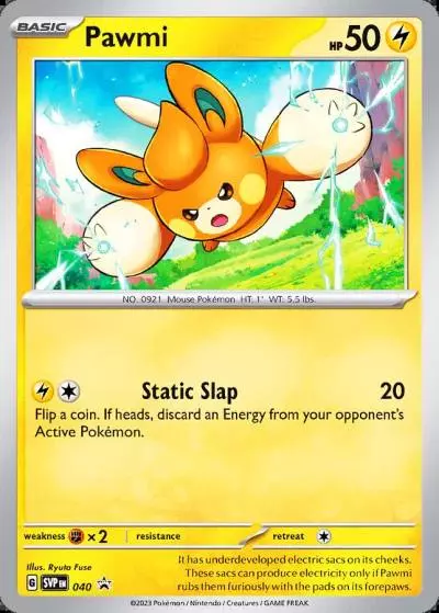 Pawmi 40/165 Scarlet & Violet Black Star Promos Pokemon card