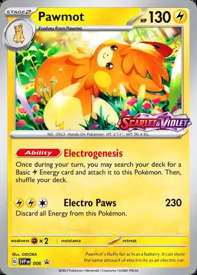 Pawmot 6/165 Scarlet & Violet Black Star Promos Pokemon card