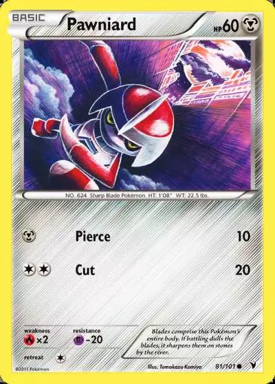 Pawniard 81/101 Noble Victories Pokemon card