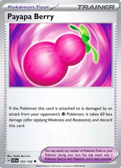 Payapa Berry 141/142 Stellar Crown Pokemon card