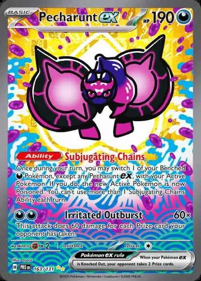 Pecharunt ex 163/131 Prismatic Evolutions Pokemon card