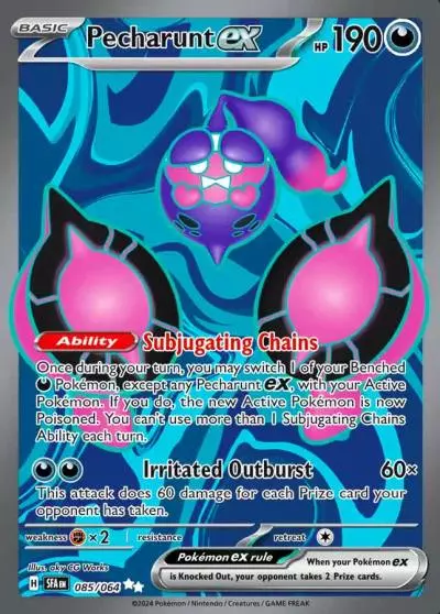 Pecharunt ex 85/64 Shrouded Fable Pokemon card