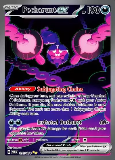 Pecharunt ex 93/64 Shrouded Fable Pokemon card