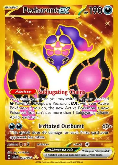 Pecharunt ex 95/64 Shrouded Fable Pokemon card