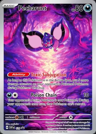 Pecharunt 129/165 Scarlet & Violet Black Star Promos Pokemon card